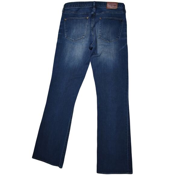 Y2K Madewell bootlegger bootcut dark blue cotton denim jeans low rise size 27 - Picture 6 of 7